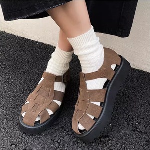 スウェード風グルカサンダル　0613