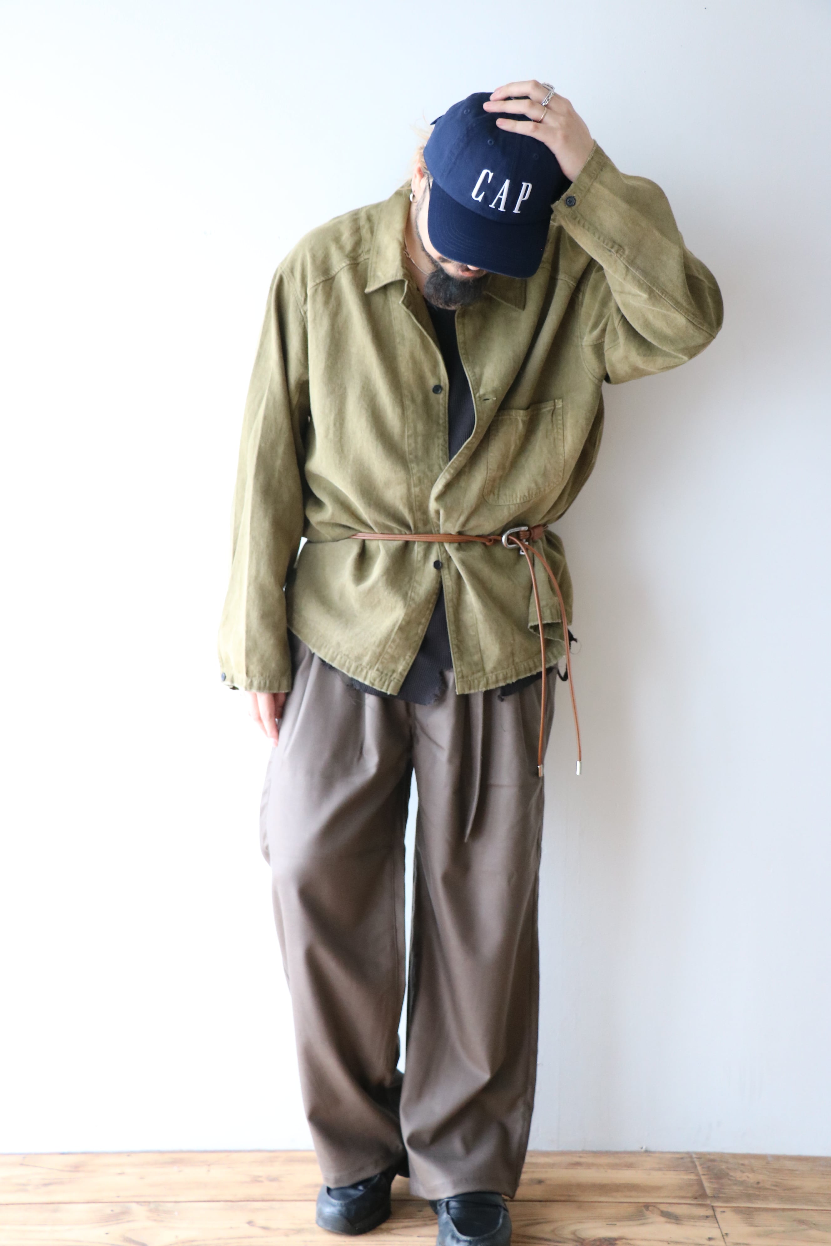 Ancellm / LEATHER ROPE BELT / ANC-GD12 / アンセルム レザーロープ