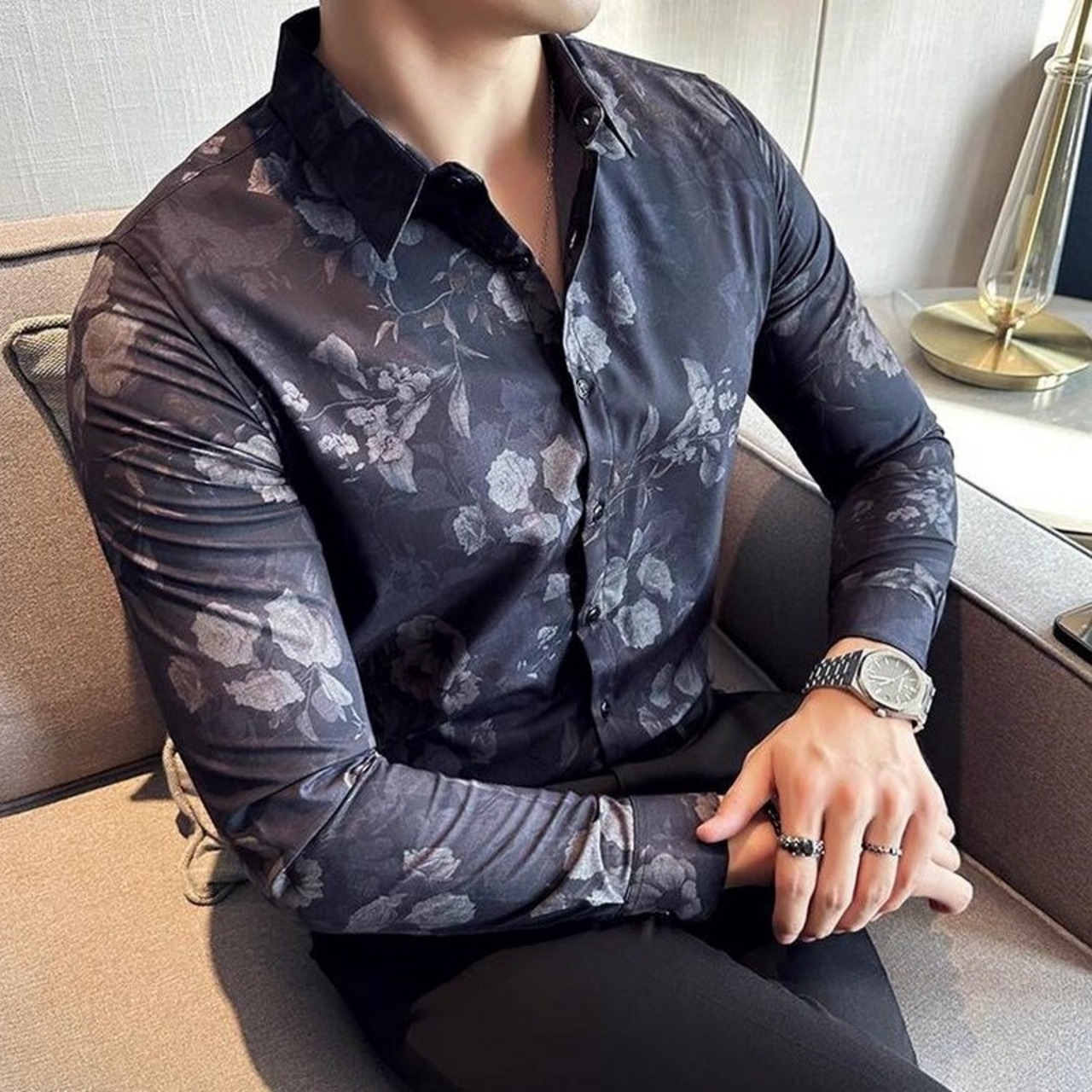 flower print shirt tops 00190