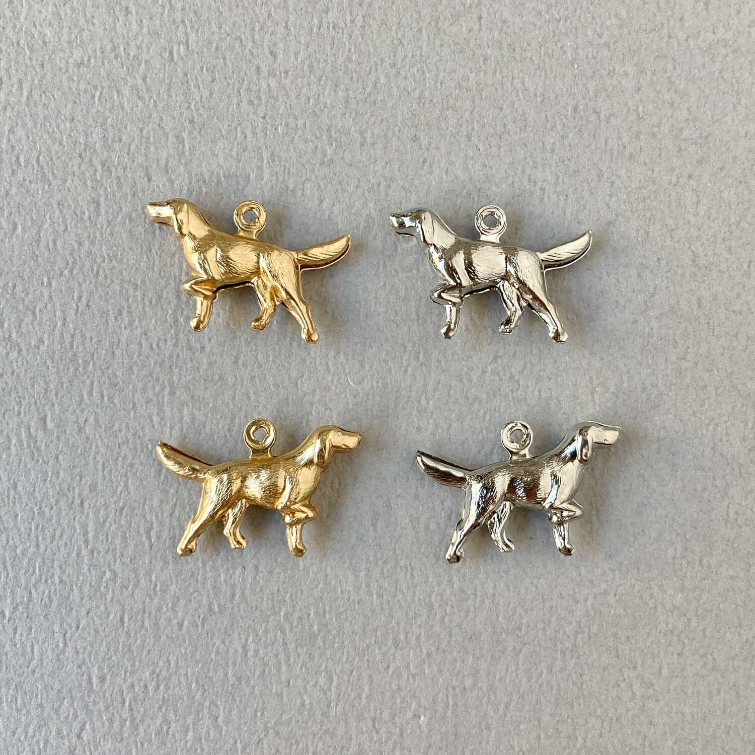 新色追加〉USA真鍮 立体ラブラドール犬チャーム（24mm） | Dua