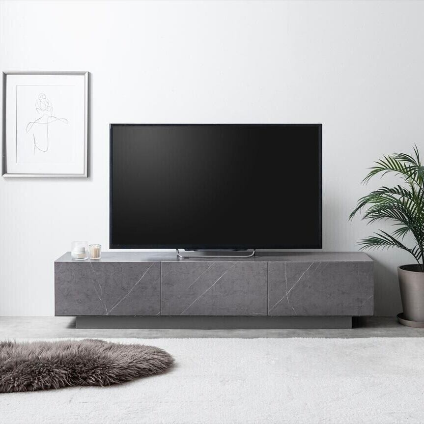 【幅150cm】ストーン柄のニュアンスが上質な空間を作る引き出し付きテレビ台