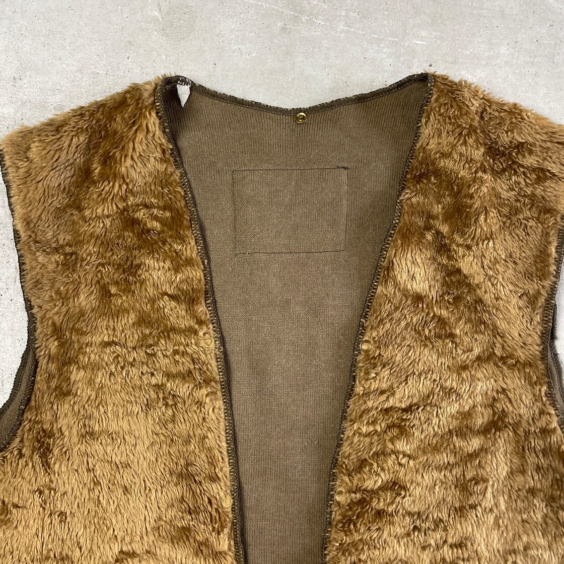 80〜90年代 英国製 Barbour バブアー パイルライナーベスト ボアベスト 