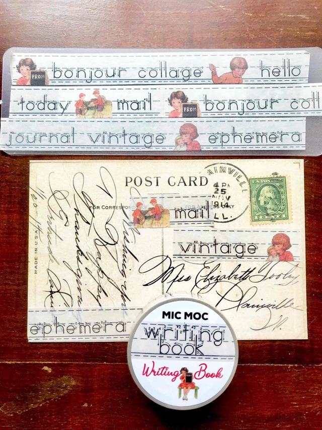 Mic Moc　和紙テープ　1.5cm×10m　My Writing Book　WT004MWB【Mic Moc（ミックモック）】[MIC-47t]