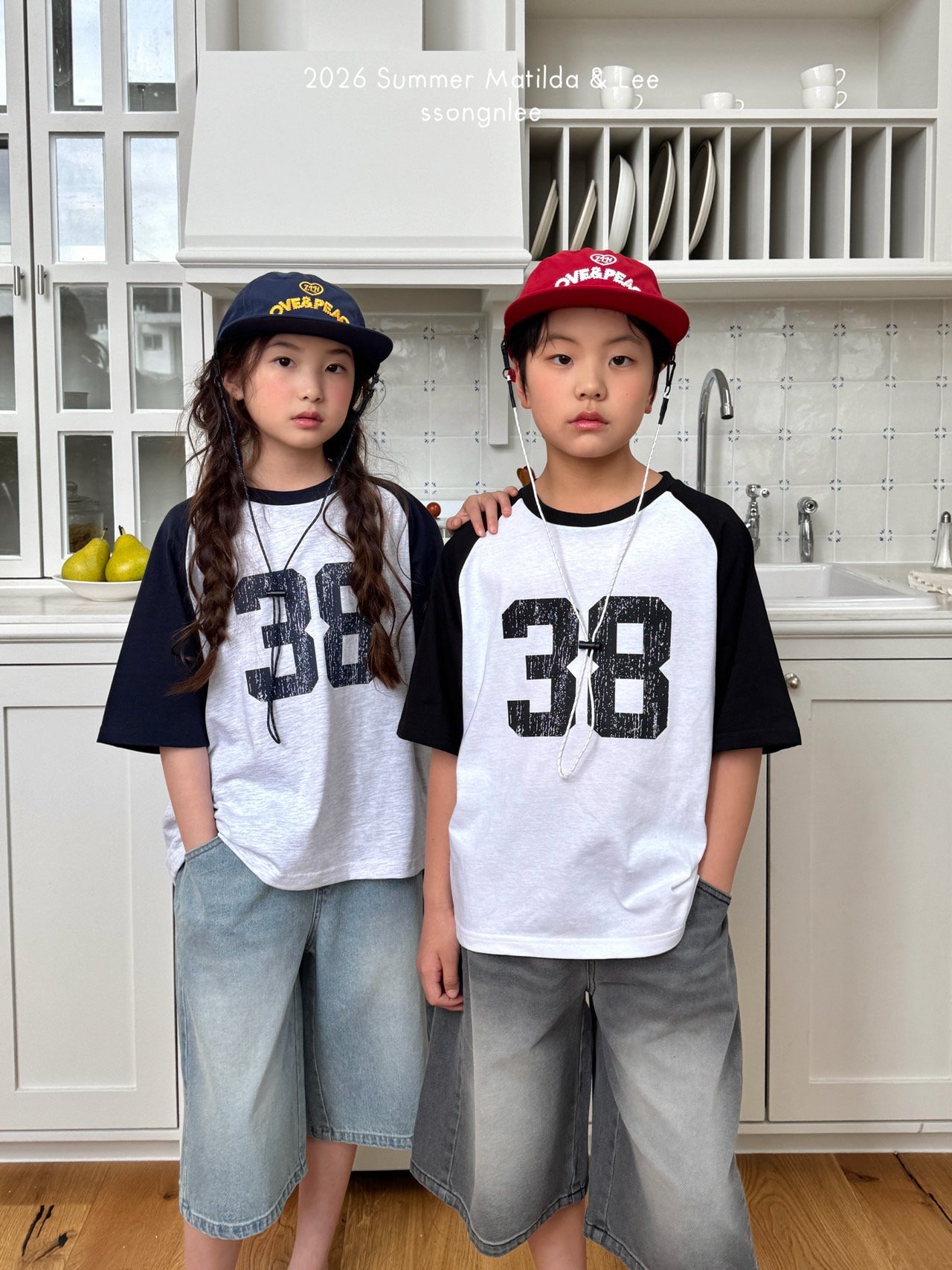 [Matilda&Lee] 38-Color Block Raglan Tee / [마틸다앤리] 38배색나그랑티