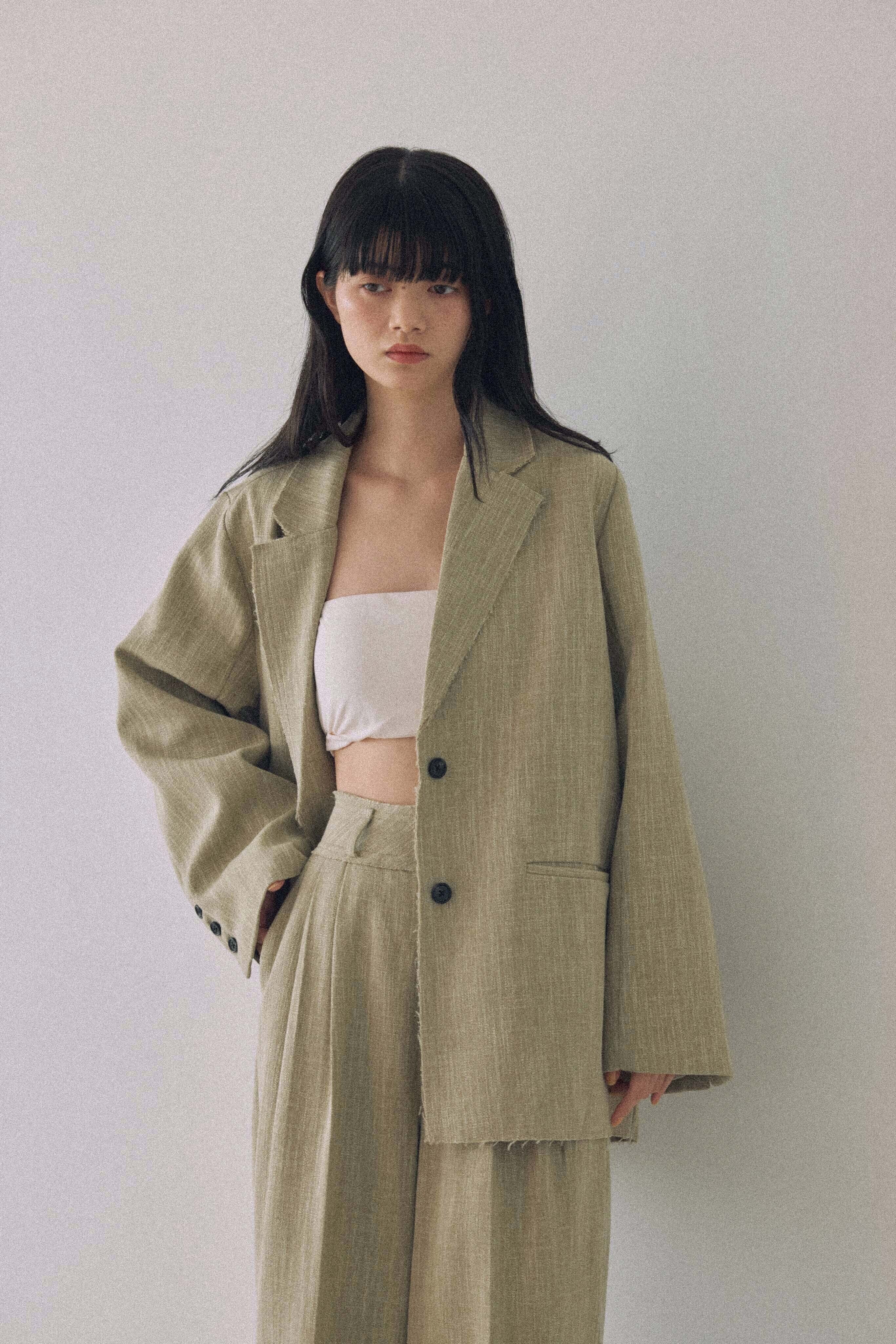 DU260514 Cut Off Design Jacket 【set up可】【Re Stock】 | dium.