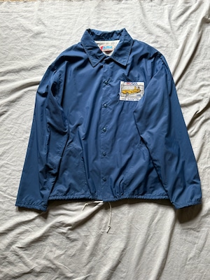 Pale blue nylon coach jacket