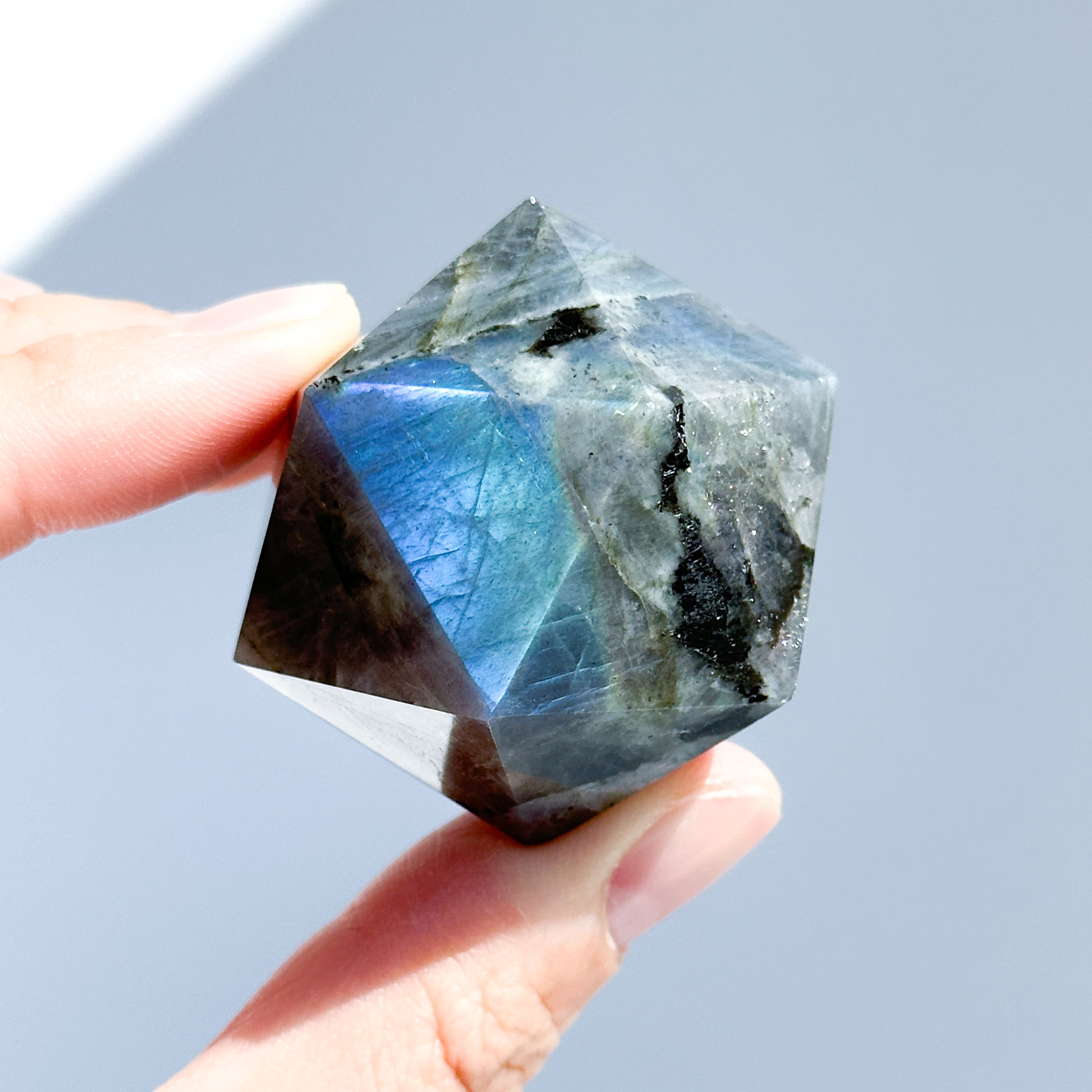 ラブラドライト 正二十面体 03◇ Labradorite ◇天然石・鉱物