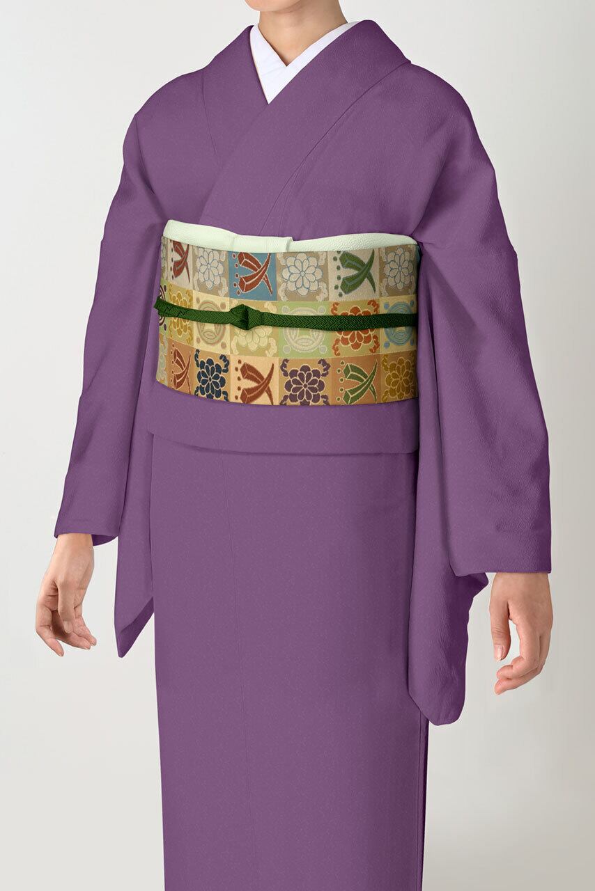 袋帯 市松宝尽くし文（いちまつたからづくしもん）9326 | 川島織物  