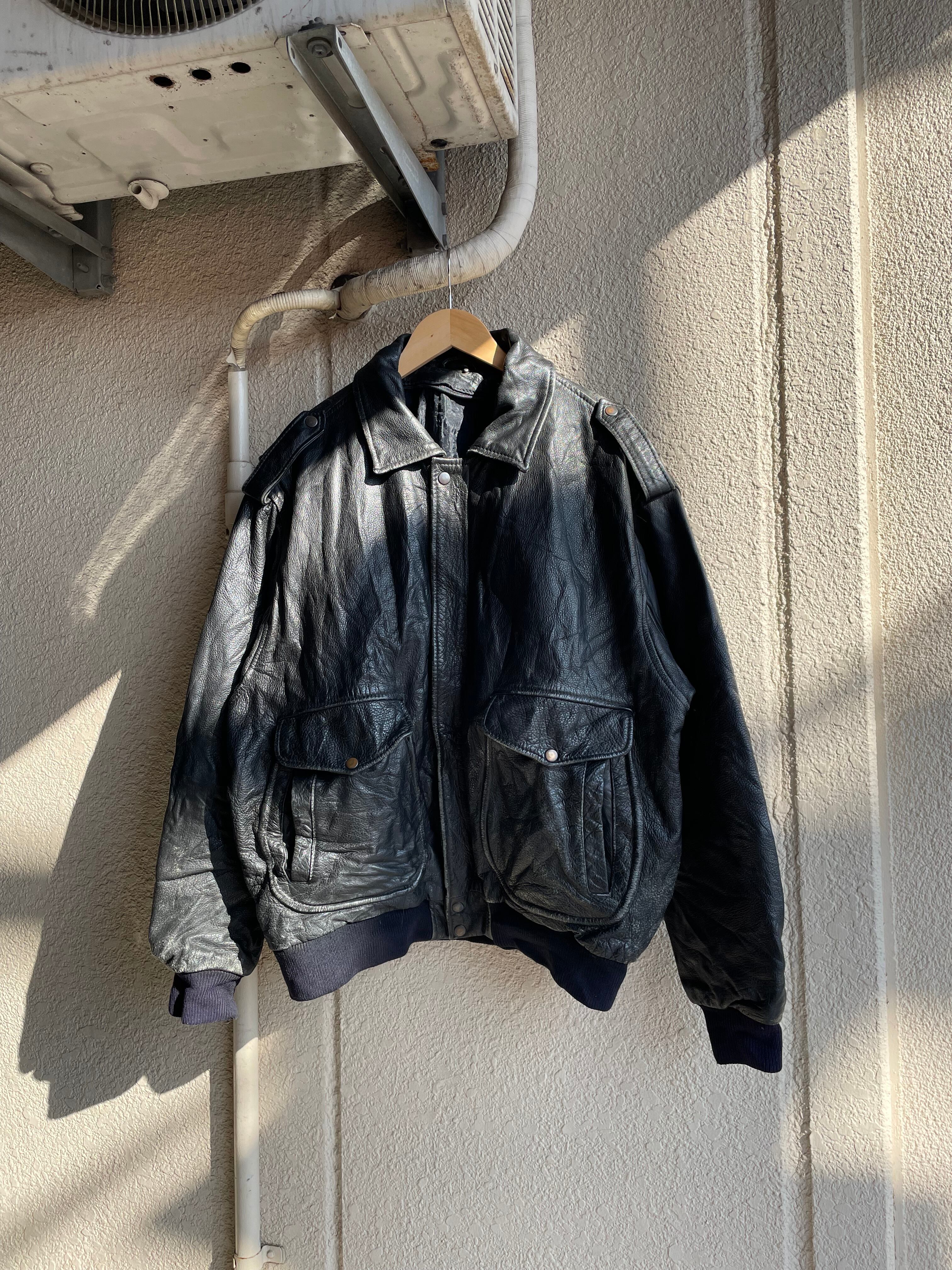 80s〜90s A-2 leather jacket vintage 80s90s vintage flight leather