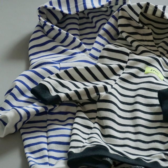 【EBsize】BORDER HOODIE