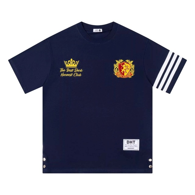 プレッピーエンブレムサイドボタンＴシャツ 3col   R02113