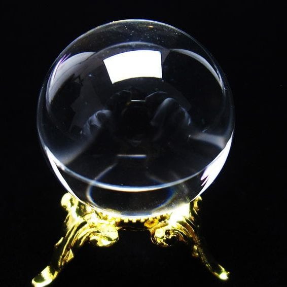 水晶 丸玉 ブラジル産 24mm 一点物 141-6427