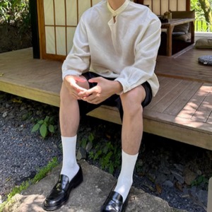 スタンドカラーモードシャツ　0865