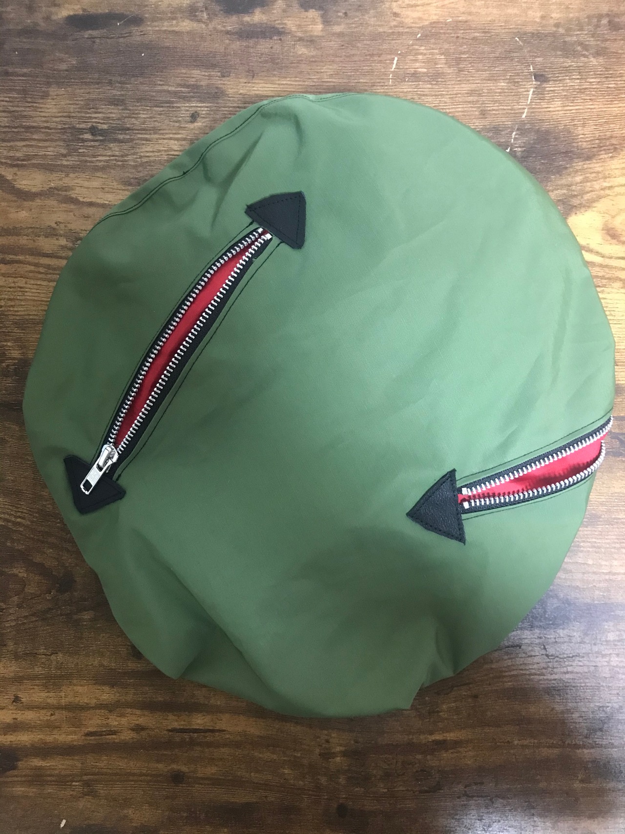 UNFINISHEDミリタリーチェック切り替えリバーシブルベレー帽