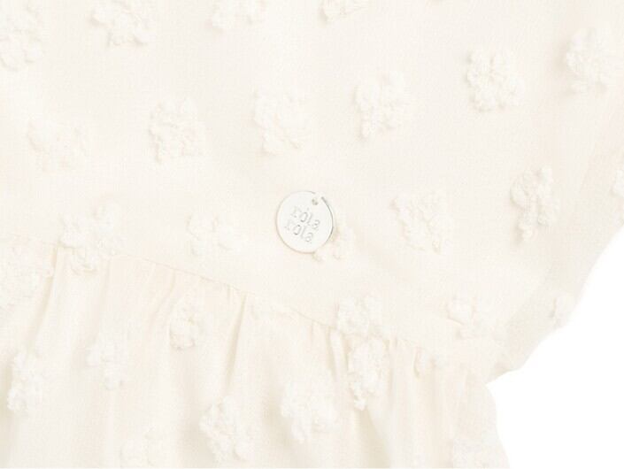 IVEウォニョン着用★ROLAROLA★FLOWER SHIRRING ONEPIECE IVORY ☆IVE ウォニョン X rolarola コラボ!!【rolarola】FLOWER