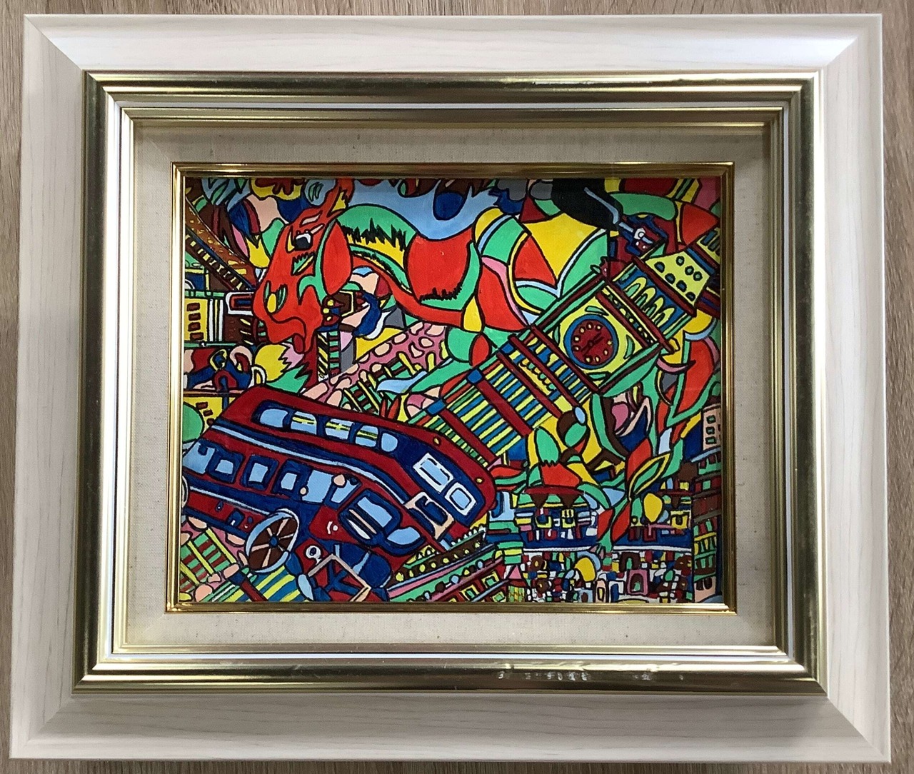 Peace( 平和 ) 袖タックロングTシャツ 杢グレー