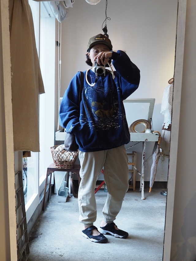 1990's USA animal print Sweat/XL