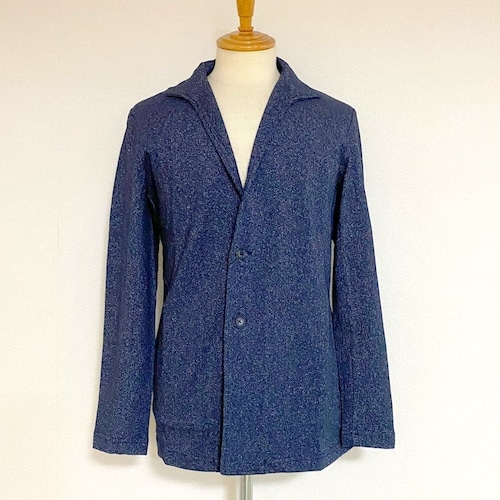 Stand Collar Cut Jacket　Navy