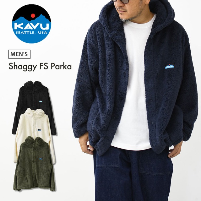 KAVU [カブー] Shaggy FS Parka [19822513]シャギー フラップスナップ パーカ・メンズ・フリース・フリースフードジャケット・あったかアイテム・キャンプ・アウトドア・アウトドアライク・MEN'S [2026AW]