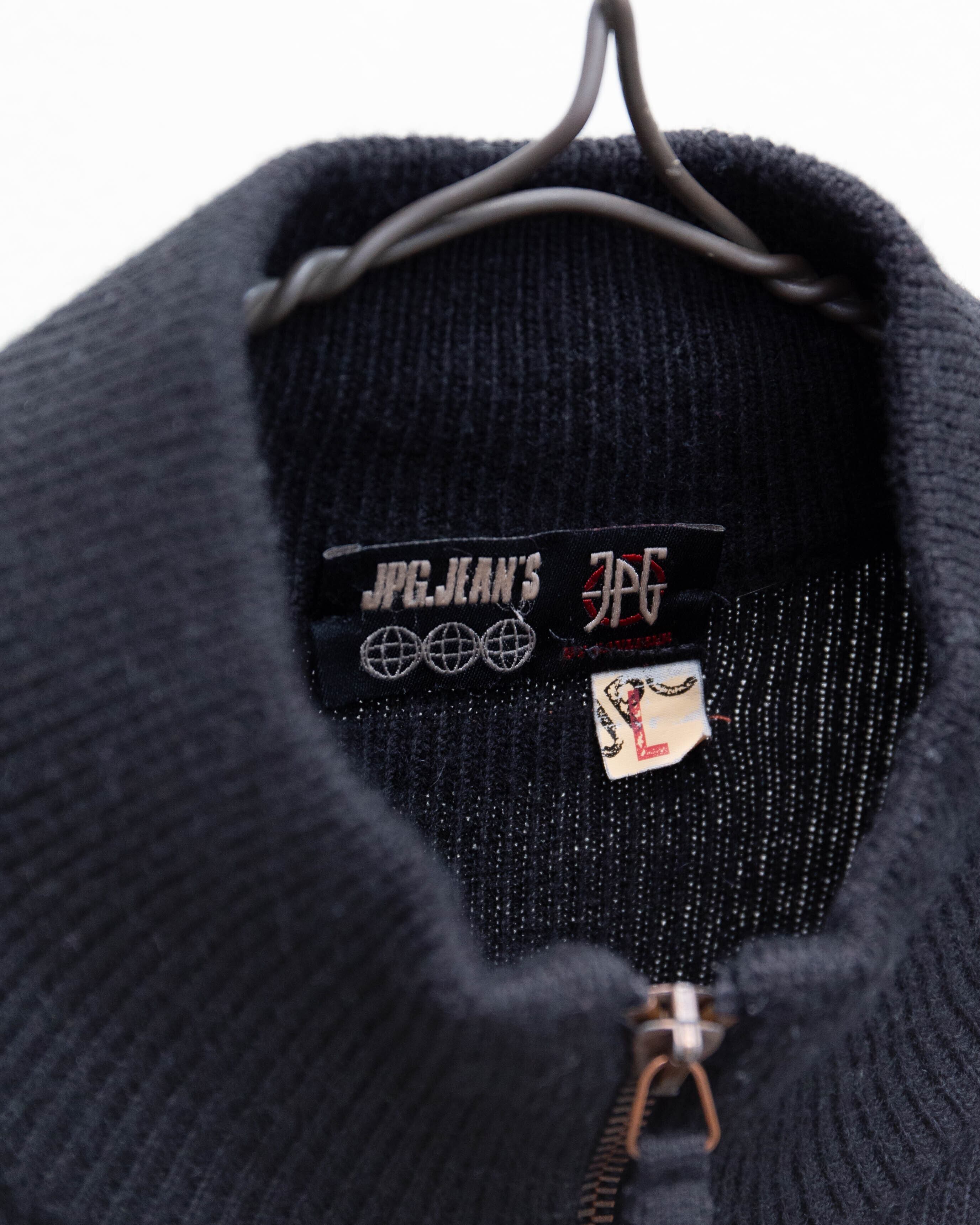 1990s Jean Paul Gaultier - striped zip-up knit jacket | LUIK FINN