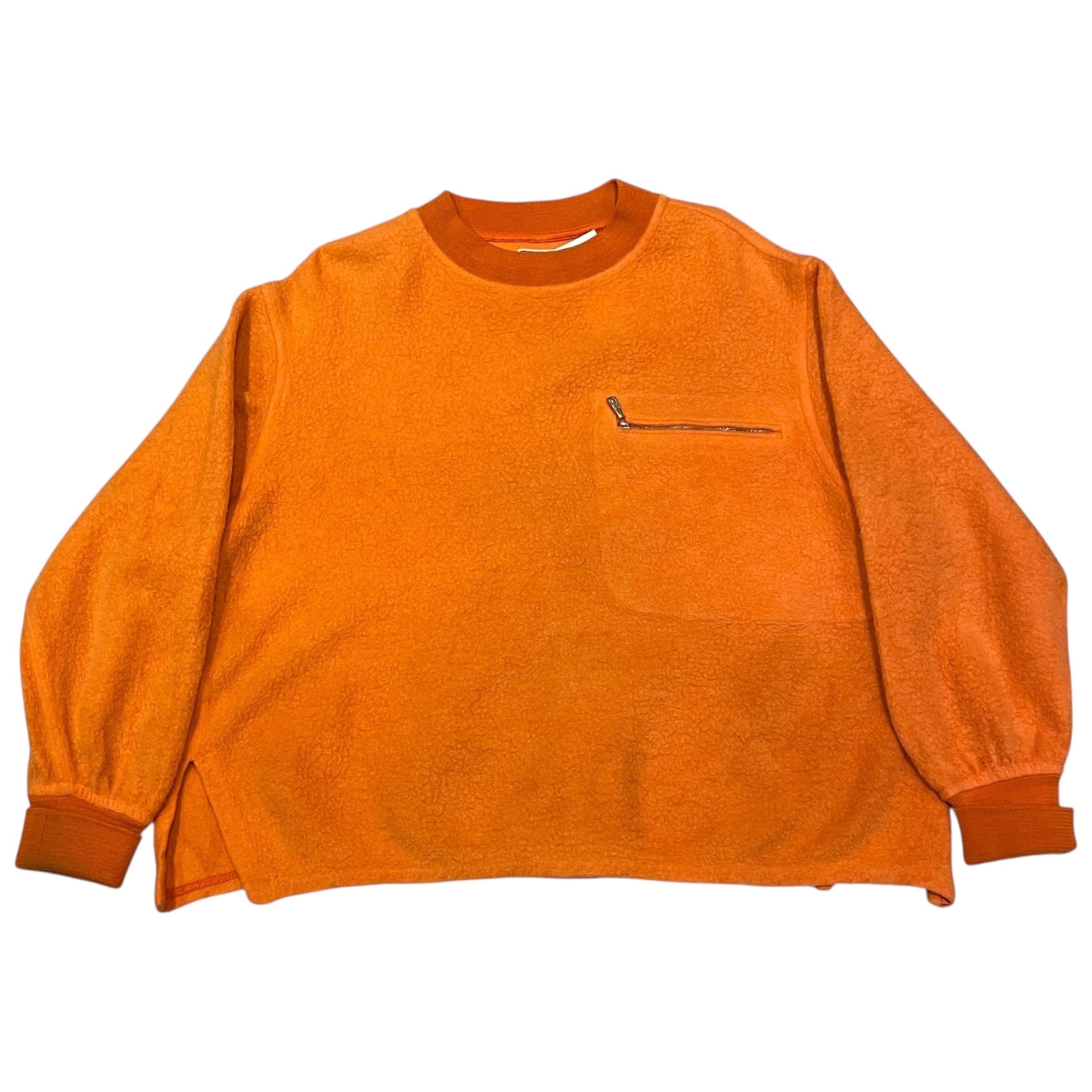 Special!!! 80s HERMES "Orange" Design wool sweat
