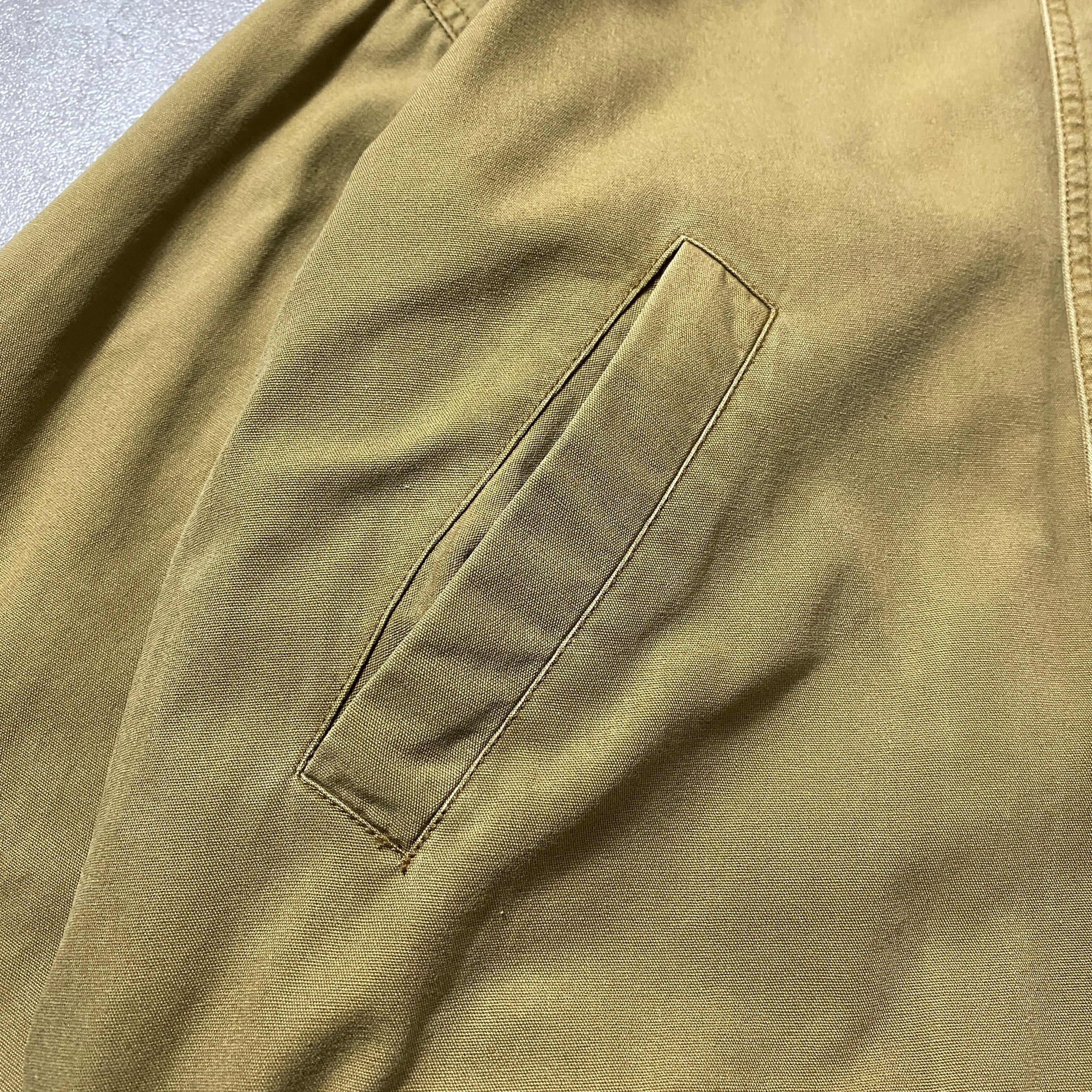 90's Timberland ティンバーランド レザー襟 メタルボタン ミドル丈
