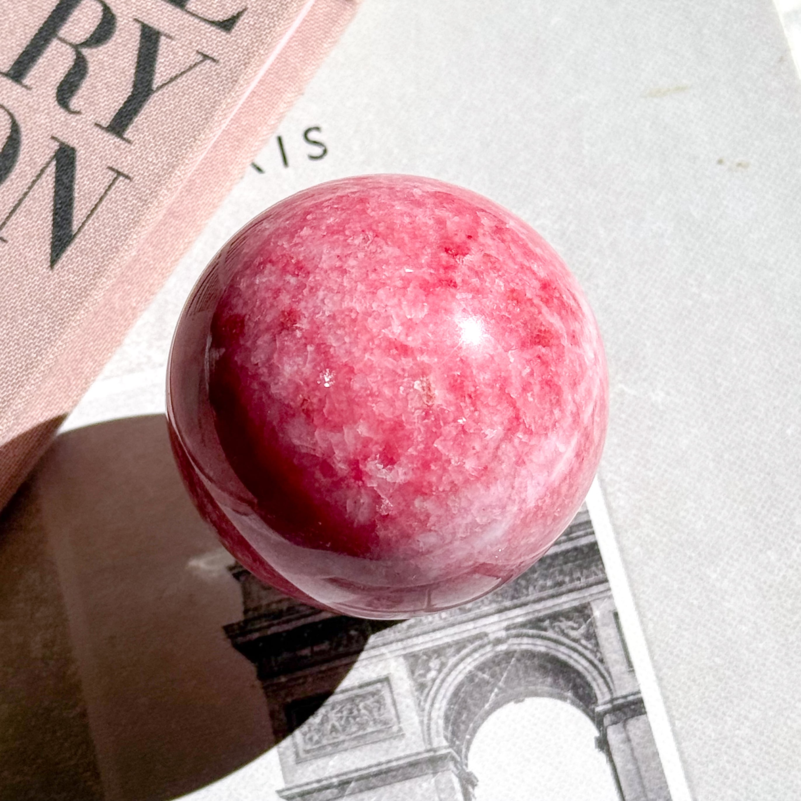 Pink Thuilte (Manganian-Zoisite) Sphere ✧ ピンクチューライト