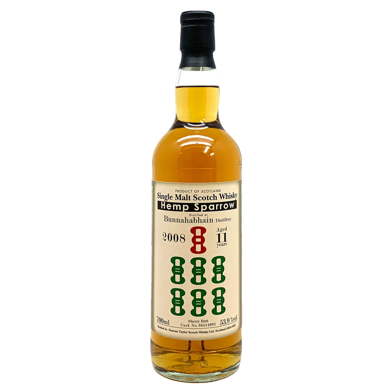 ヘンプスパロー ブナハーブン 2008 11年 シェリーバット 53.9% | B.BREEZE ビーブリーズ│洋酒・ウイスキー量り売り通販 powered by BASE