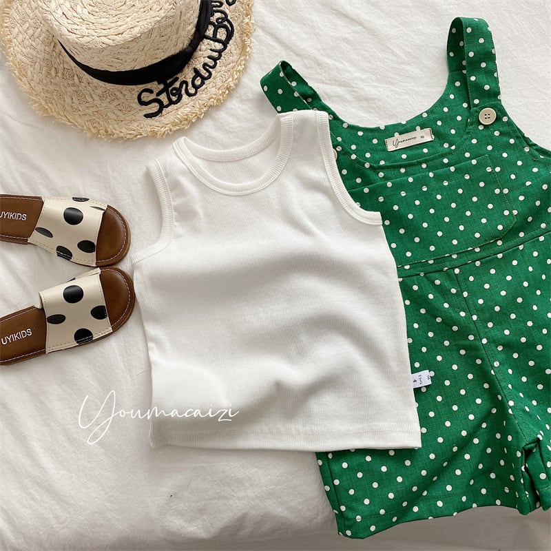 「予約」新作 夏 韓国スタイル 無地ノースリーブトップス