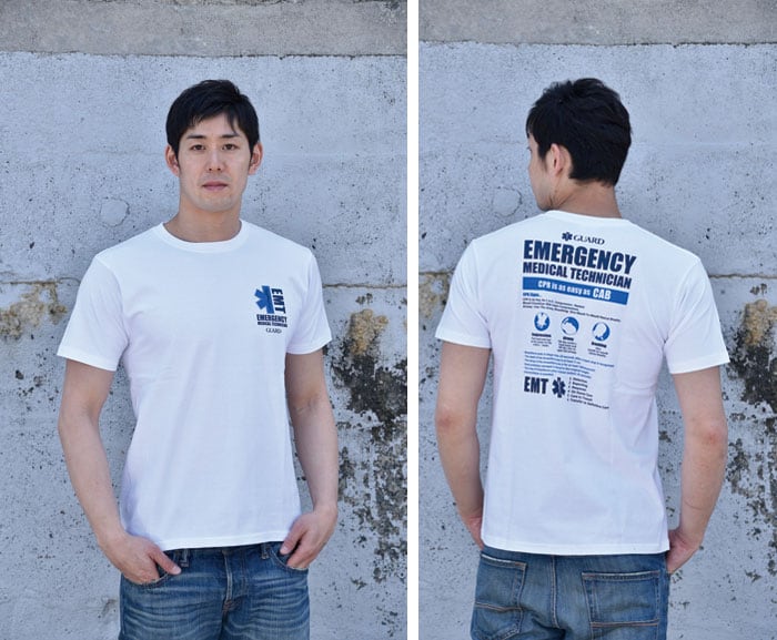 GUARD ガード EMTスターオブライフ Tシャツ 救急救命士 s-206 メンズ