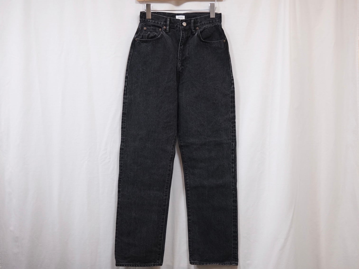 CIOTA “ Women'sスビンコットン13.5oz ハイウエストデニム“ M BLACK