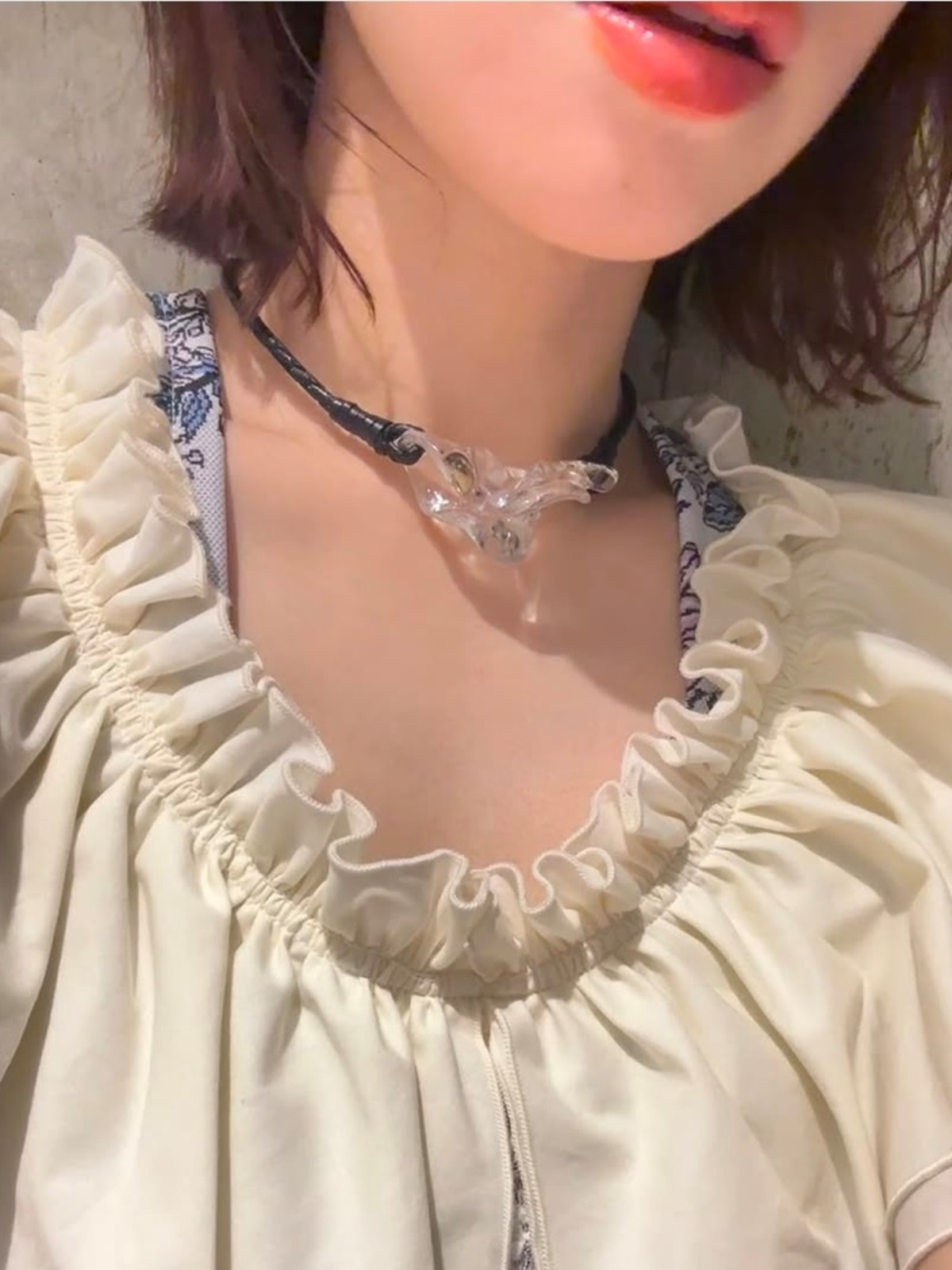 25SS】FUMIE TANAKA フミエタナカ / CLEAR CHOKER NECKLACE 