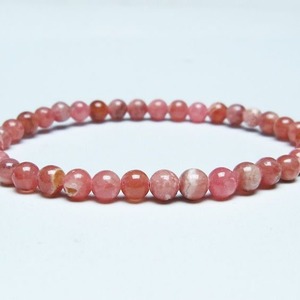 インカローズ ブレスレット 5mm ロードクロサイト ブレス 一点物 メール便可 [M便 1/10] 111-46503