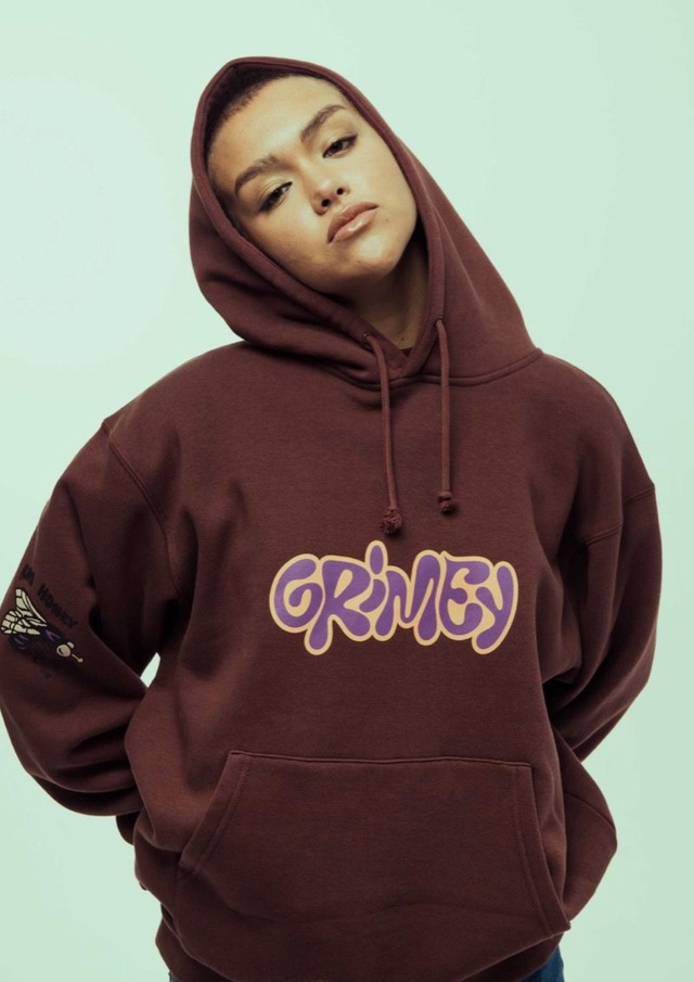 GRIMEY 　GRMY 　SUDADERA GRIMEY BLOODSUCKER VINTAGE　brown