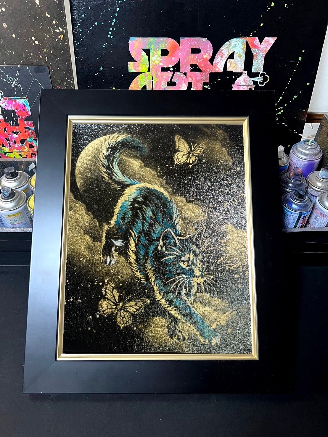 728万再生されてる原画の絵」【原画 F6 キャンバス】 | スプレーアート