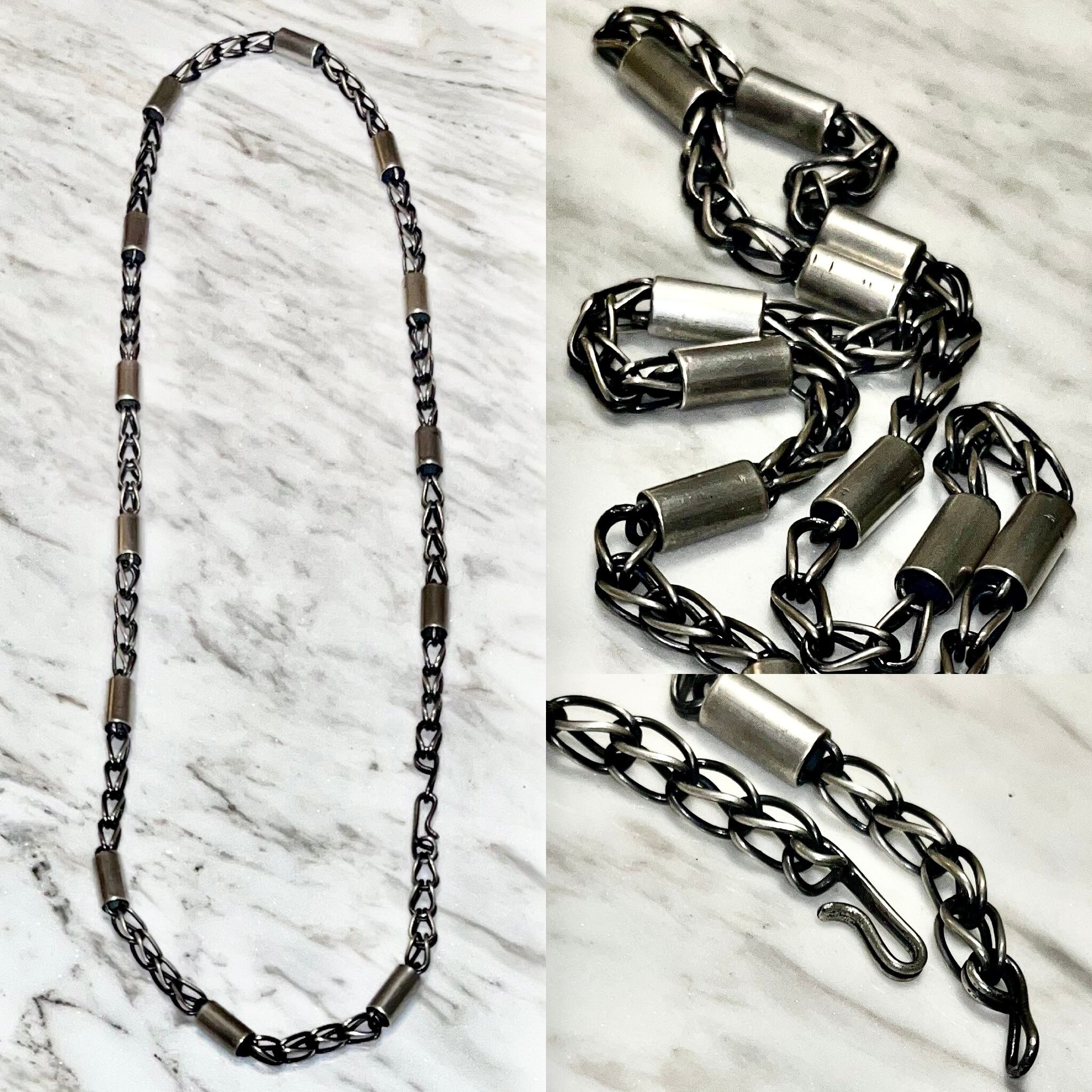 navajo Leroy Yazzie silver chain necklace | NOIR ONLINE