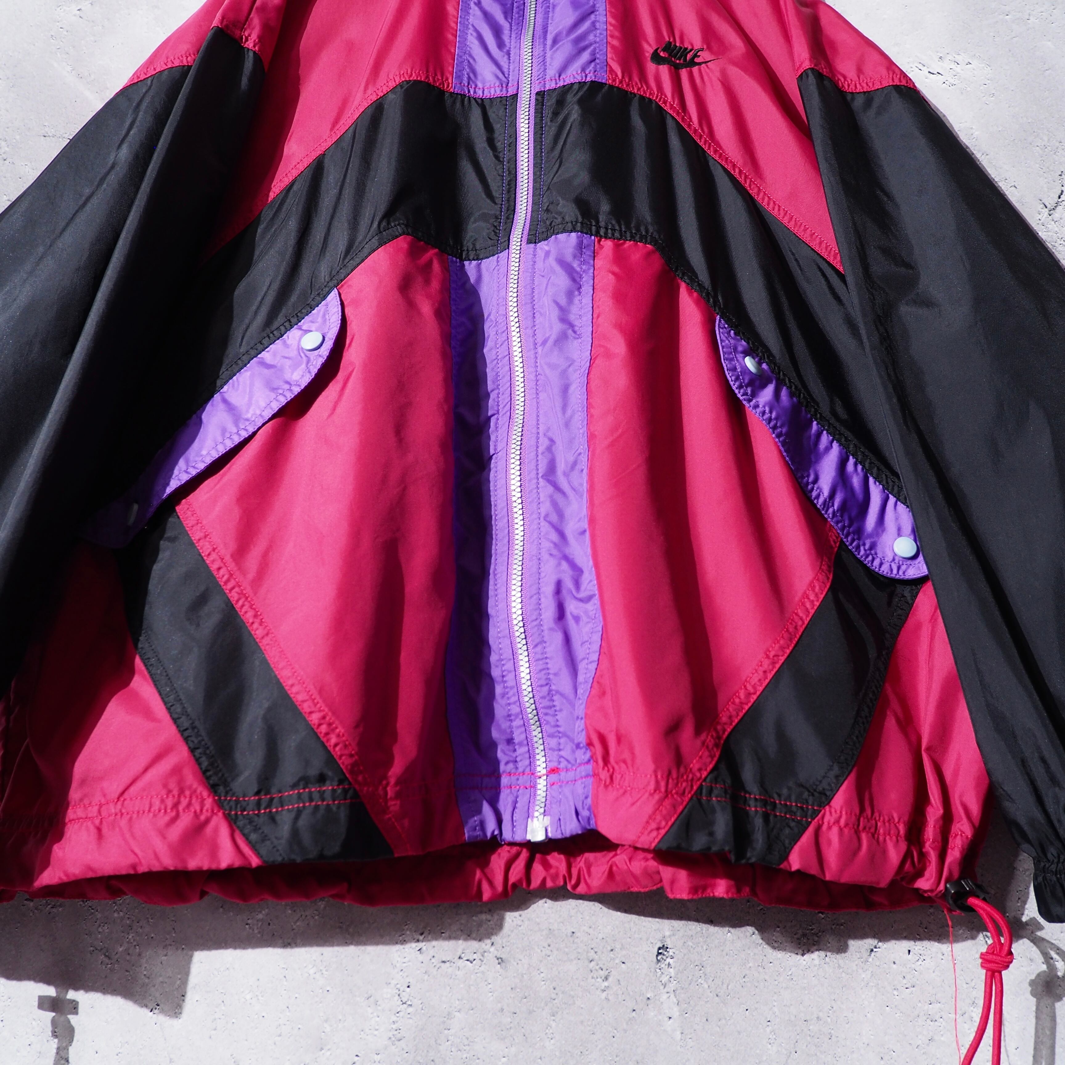 ” Nike ” Bewitching color panel switching design nylon jacket
