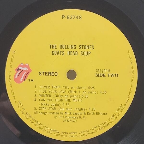 The Rolling Stones / Goats Head Soup [P-8374S] - 画像5
