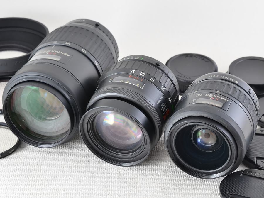 PENTAX FA 80-320mm F4.5-5.6 / F ZOOM 35-105mm F4-5.6 / FA 28