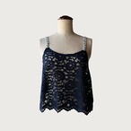 総レース デザイン キャミベスト｜ブラック｜サムネイル11