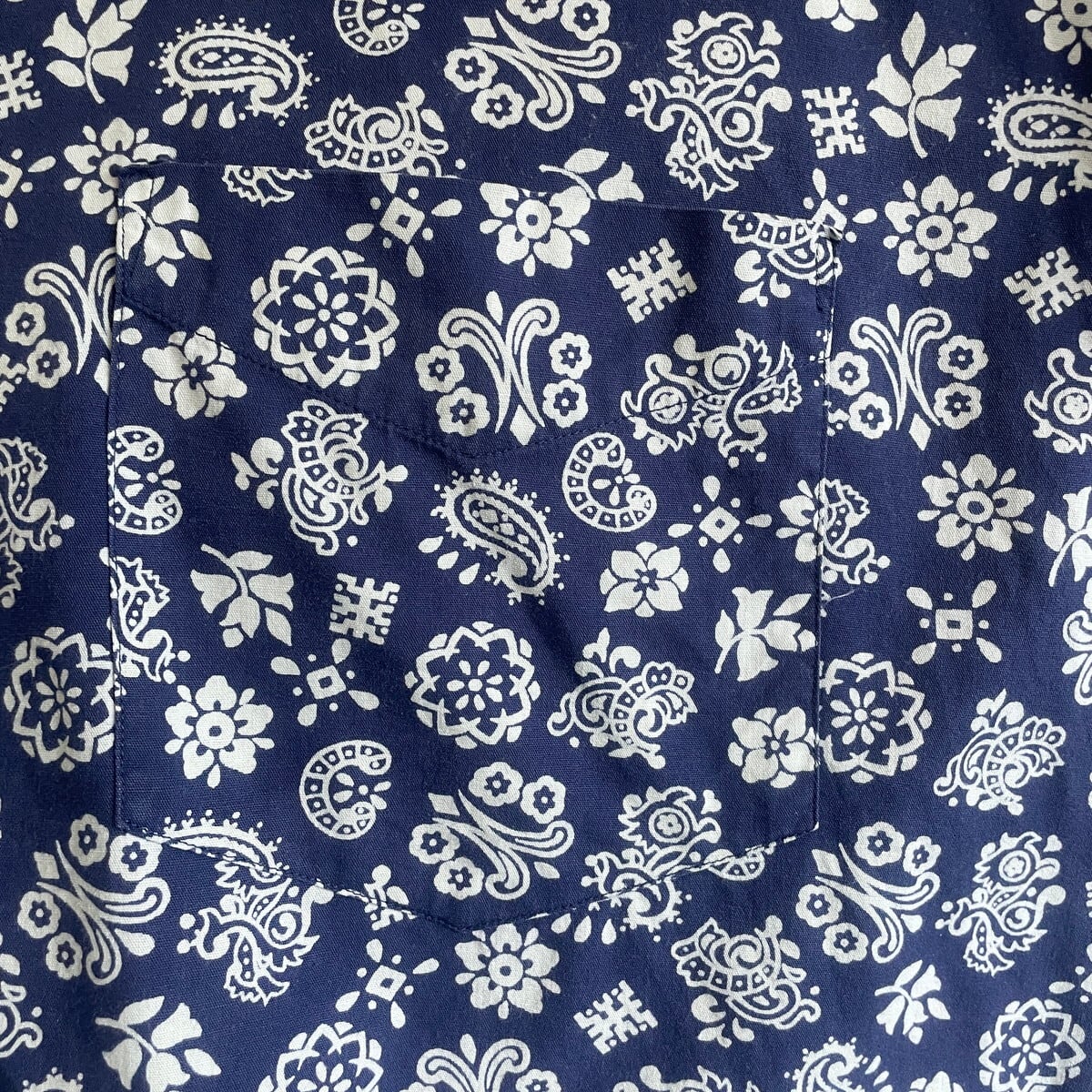 90年代 OLD GAP オールドギャップ ペイズリー柄 花柄 コットンシャツ