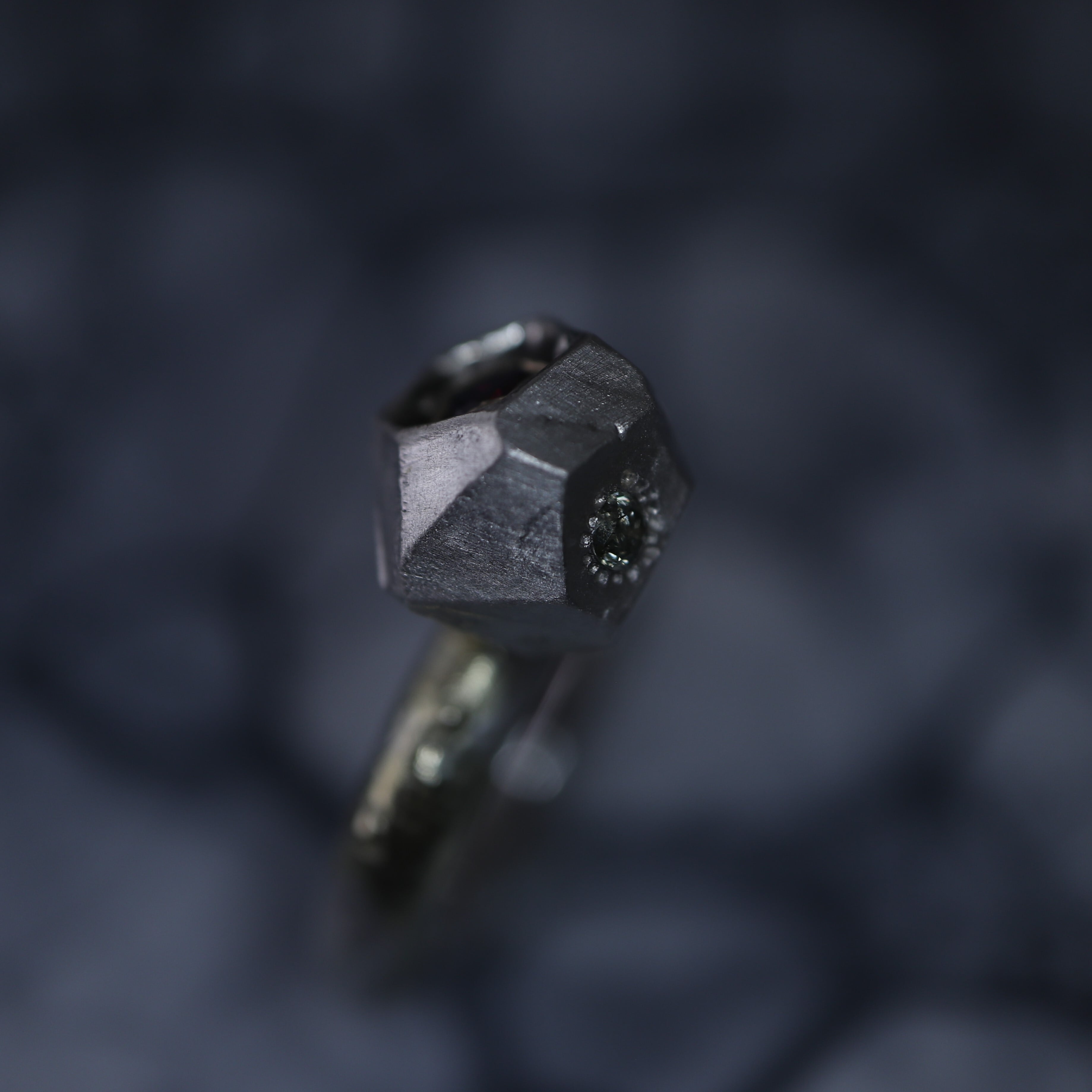 raw stone- 原石】リング SV925 ロードライトガーネット ブラウン