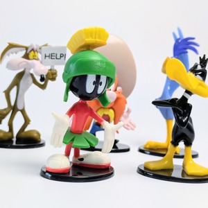 ☆ VINTAGE90' ☆ 【 Looney Tunes ( ルーニーテューンズ )】 PVCフィギュア 5Pセット ver.4 〚アメリカン雑貨 アメトイ〛