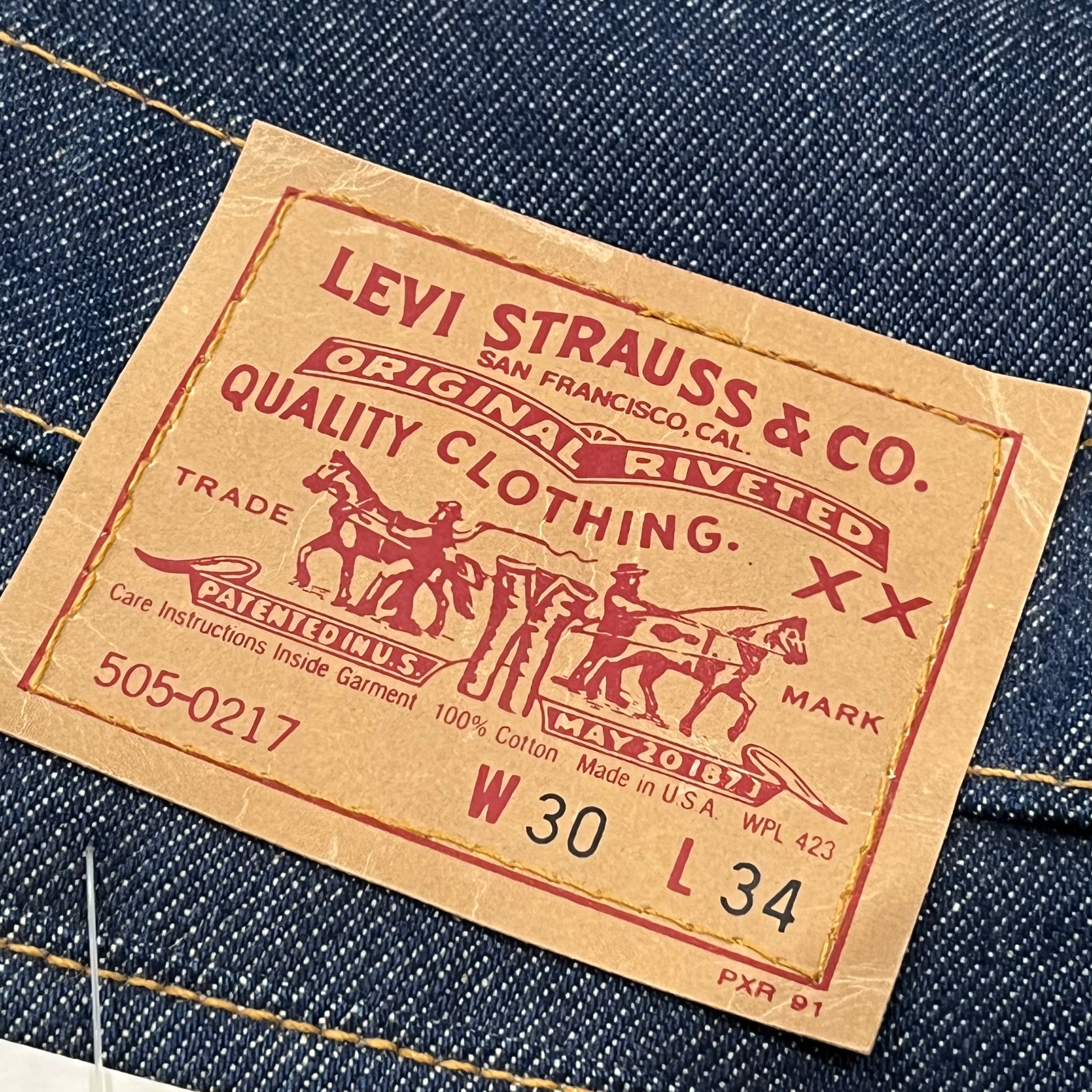 90s Levi's 505 Denim Jeans Dead Stock 90年代 リーバイス 505 デニム