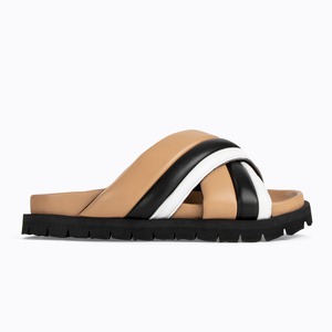 PIERRE HARDY　XANADU SANDAL　CAPPUCCINO WHITE BLACK