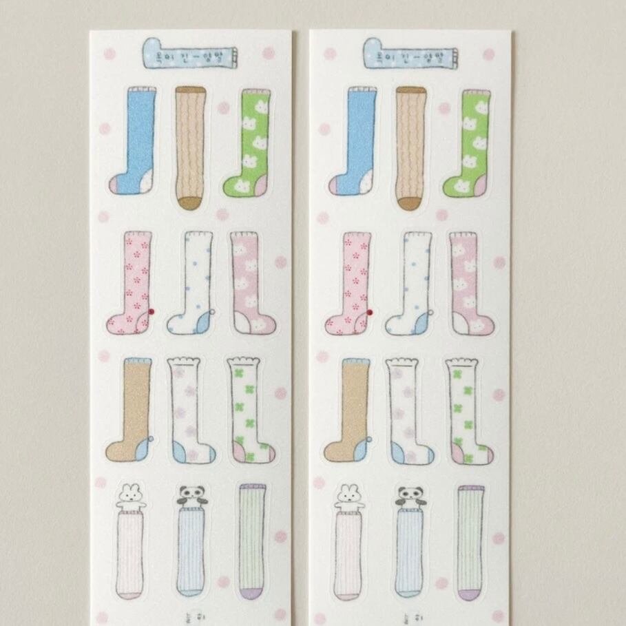 nuruhi〔sticker-長いくつした-〕