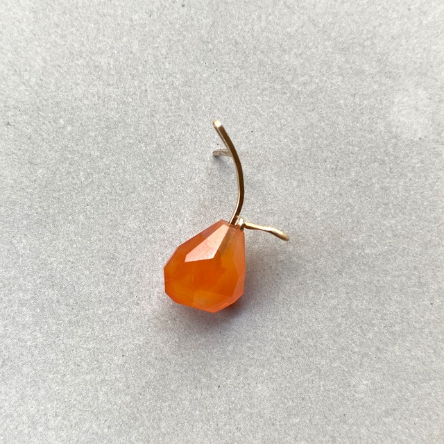 Fruits pierce (Orange) single(片耳用）
