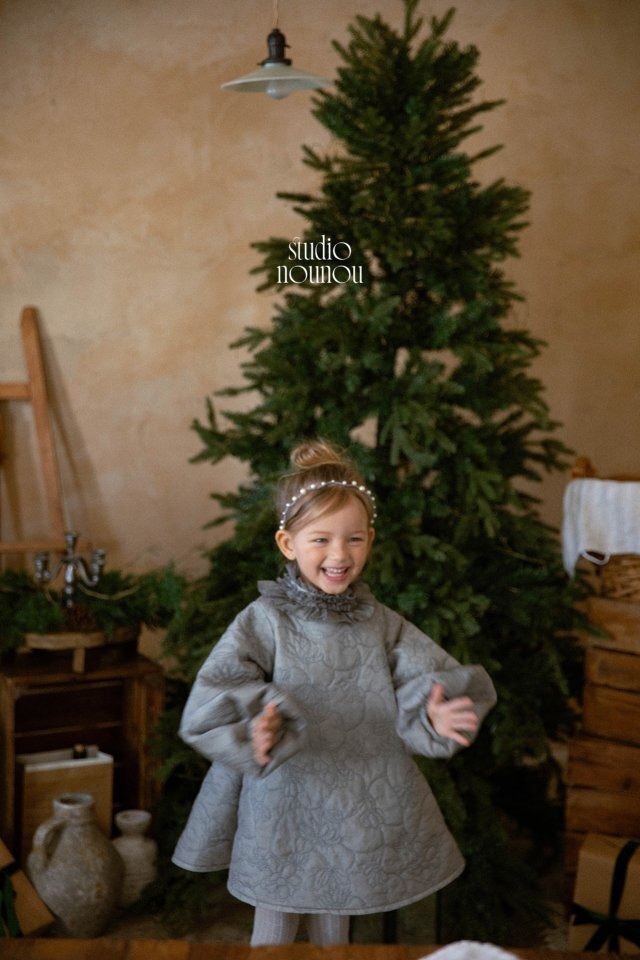 【予約商品】2025 冬新作 STUDIO NOUNOU スタジオヌヌ ローズワンピース