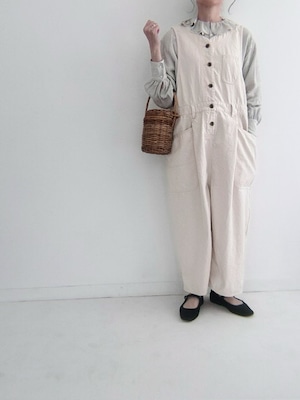 tumugu / 90ozデニムオールインワン