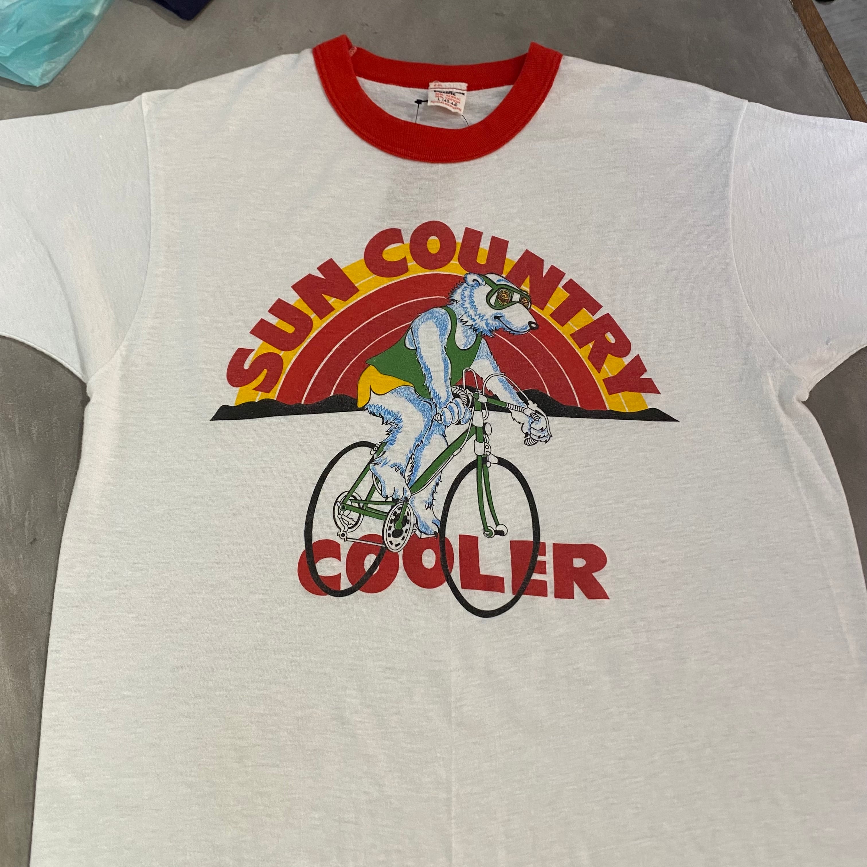 古着屋 リンガーtシャツ 赤 80s ヴィンテージ TUFCO リンガーTシャツ